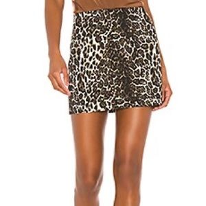 Elana Mini Skirt in multi brown, new with tags